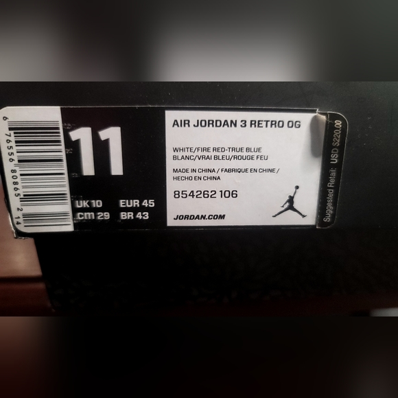 True blue 3s OG 2016 - Picture 2 of 13